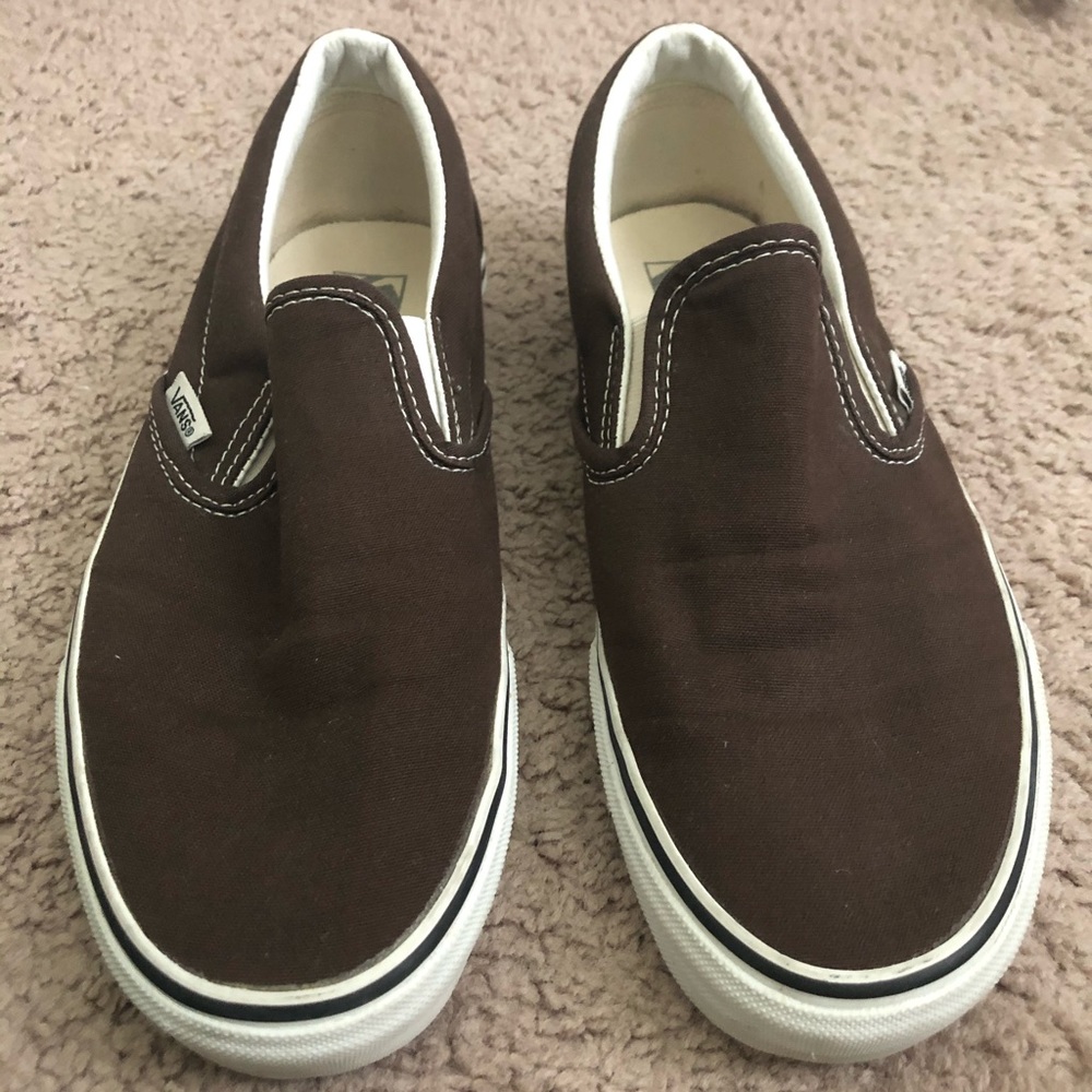 Vans Brown Shoes Size 8.5 Men/10 Women GREAT Shape
